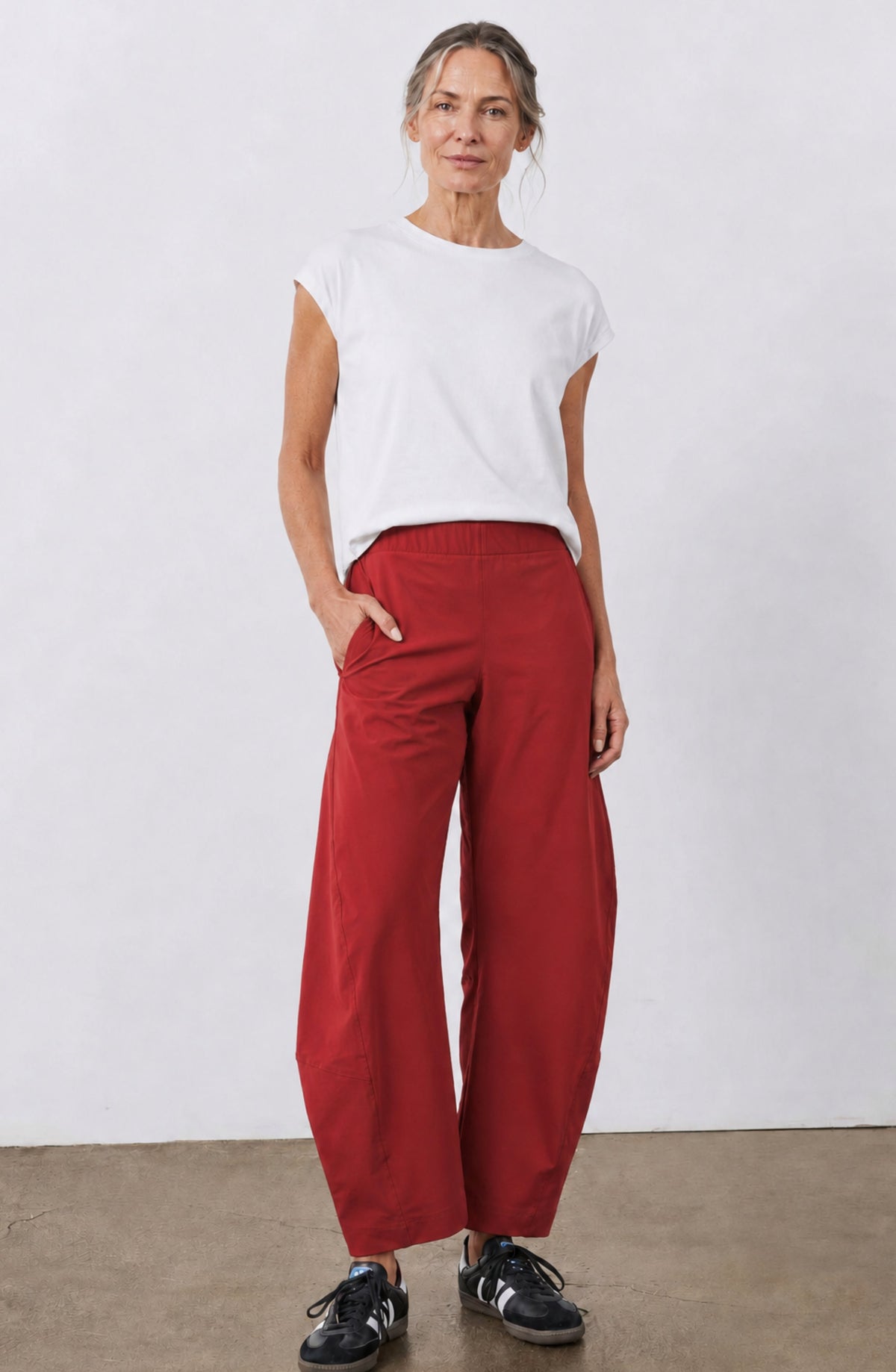 Pantalón Bruna — Barrel fit de cintura alta