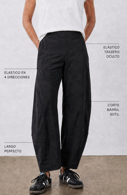 Pantalón Bruna — Barrel fit de cintura alta