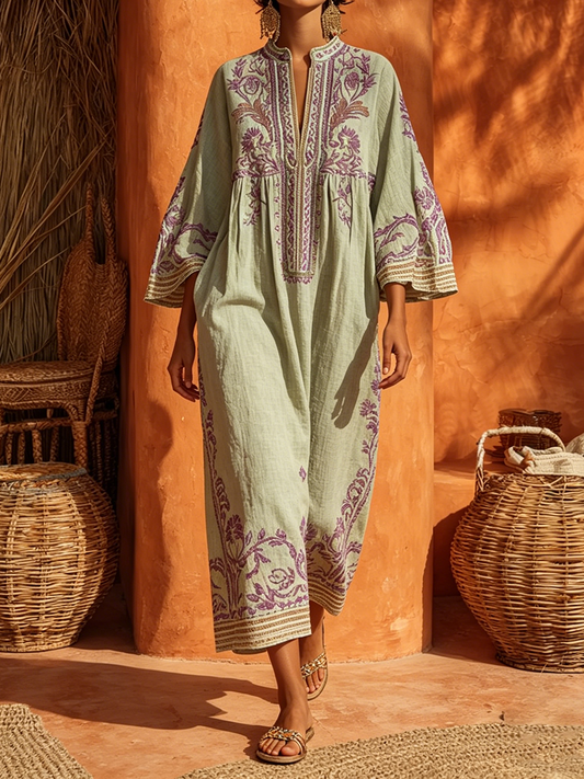 Celestina | Vestido boho bordado