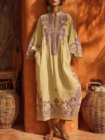 Celestina | Vestido boho bordado